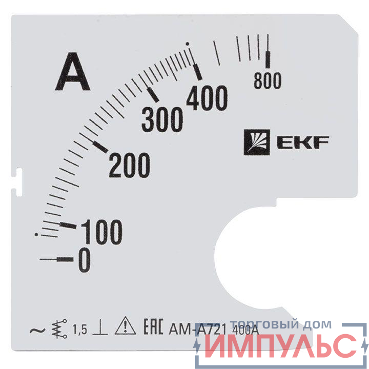 Шкала сменная для A721 400/5А-1.5 PROxima EKF s-a721-400