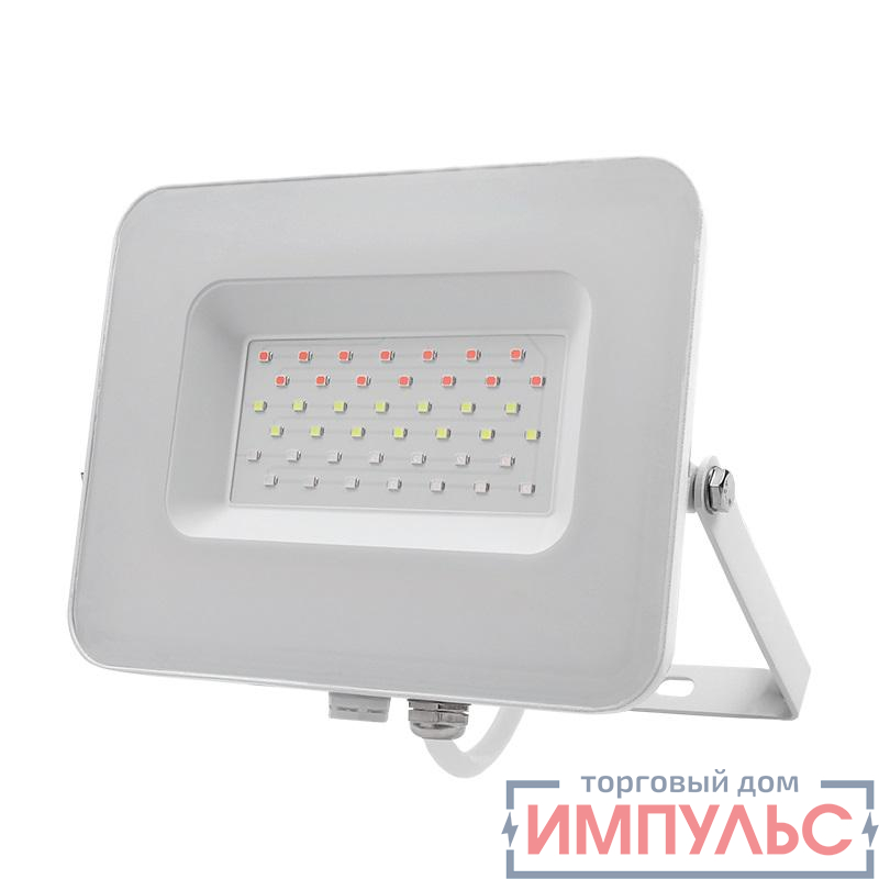 Прожектор светодиодный PFL-30W RGB 30Вт IP65 ДО WH JazzWay 5012103