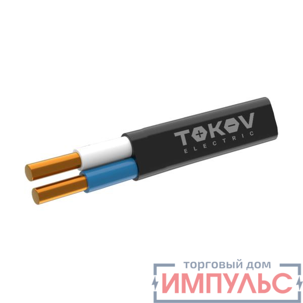 Кабель TOKOV ELECTRIC ППГ-Пнг(А)-HF 2х1.5 ОК (N) 0.66кВ (уп.100м) ТХМ00409091