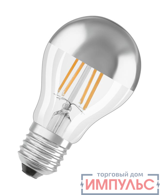 Лампа светодиодная филаментная Retrofit A 4Вт (замена 35Вт) прозр. 2700К тепл. бел. E27 400лм угол пучка 300град. 220-240В OSRAM 4058075435322
