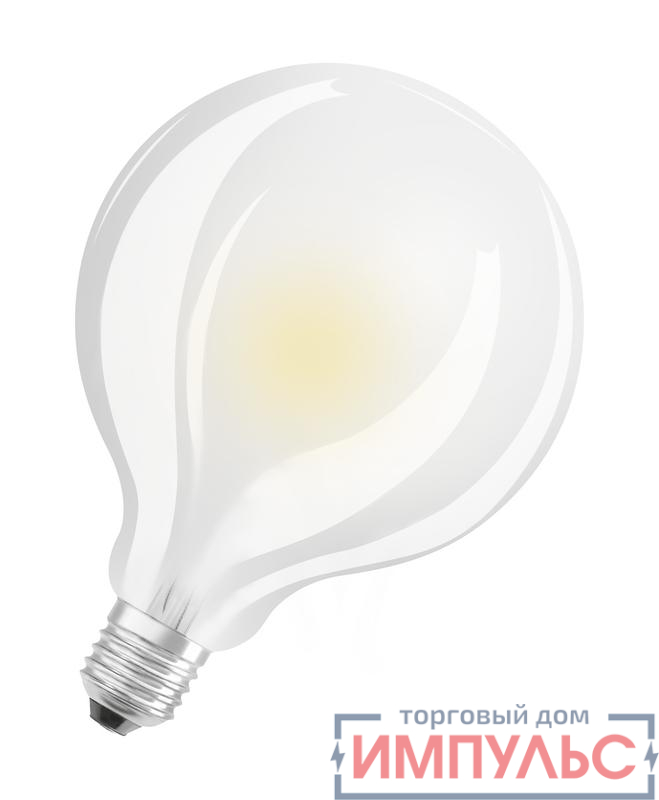 Лампа светодиодная филаментная Retrofit Deco 12Вт (замена 100Вт) матов. 2700К тепл. бел. E27 1521лм угол пучка 320град. 220-240В OSRAM 4058075808515